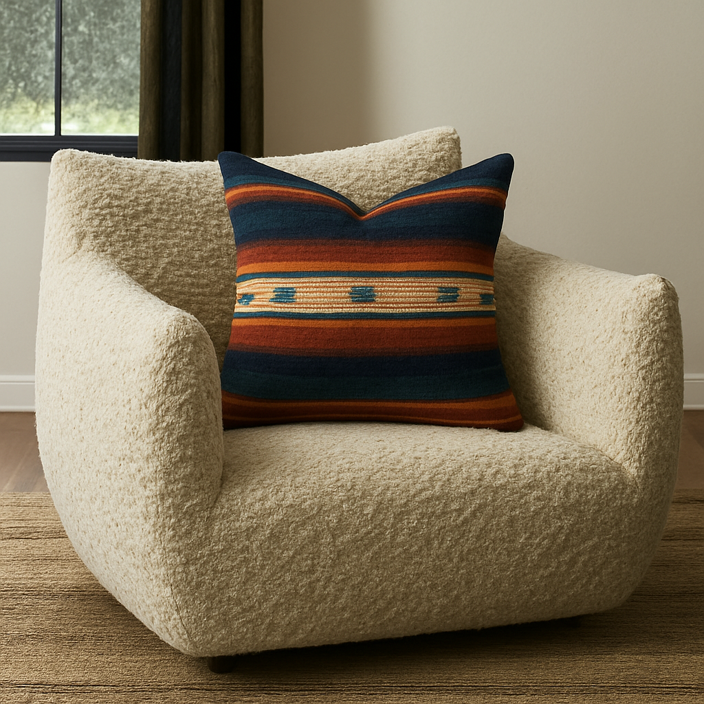 Western serape saddle blanket fabric